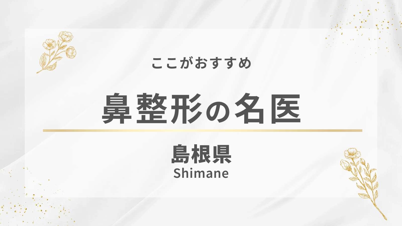 島根県の鼻整形