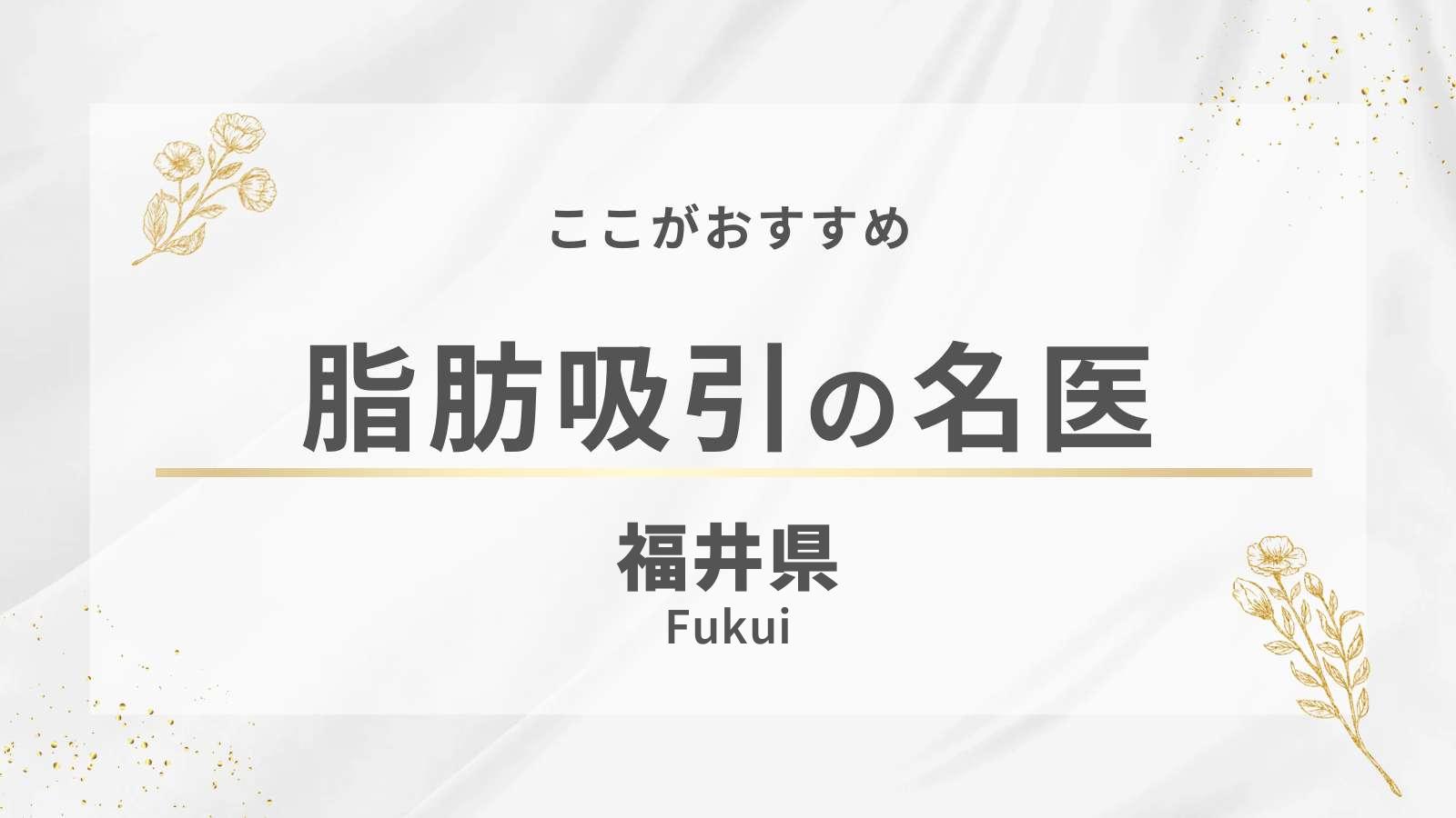 福井県でおすすめの脂肪吸引